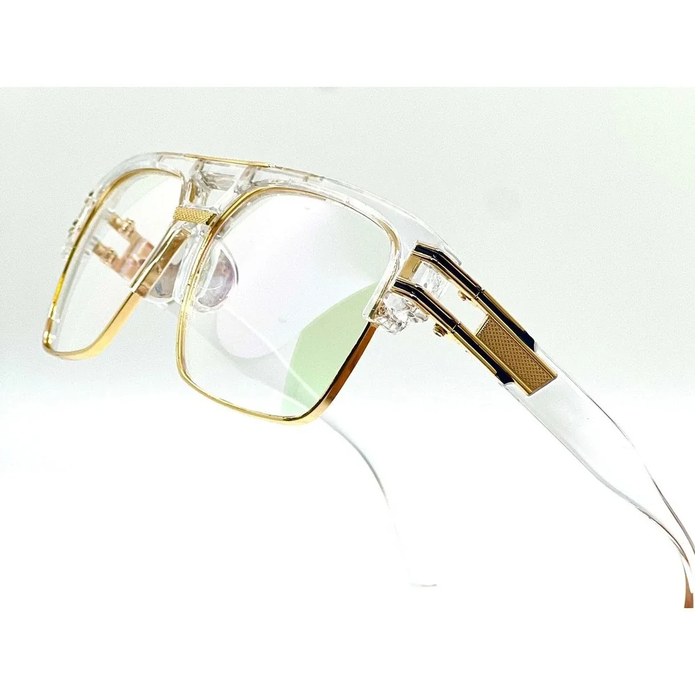Aviator Sunglasses Clear Frame Fashion Eyewear Men UV400 Protection Festival New